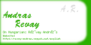 andras revay business card
